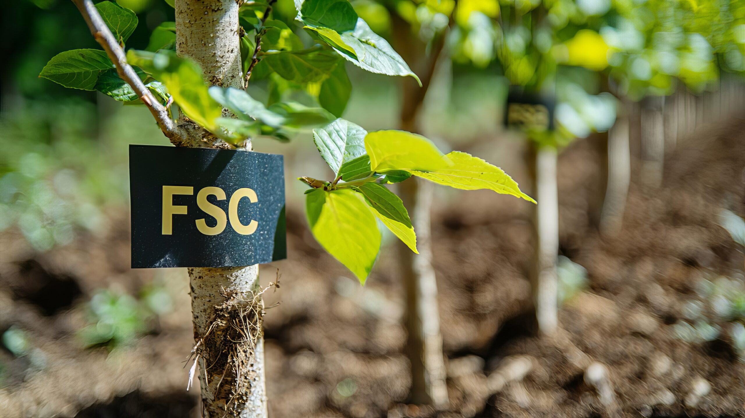 Urban forestry scene representing FSC and PEFC certification support process
